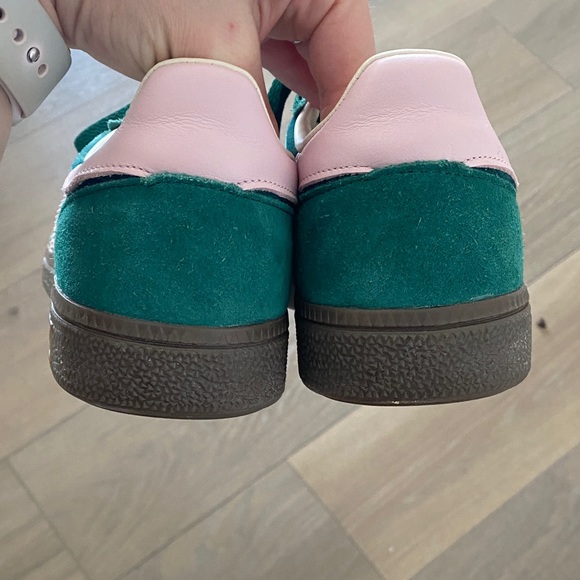 Adidas Spezial Teal and Light Pink Sneakers - Picture 4 of 5